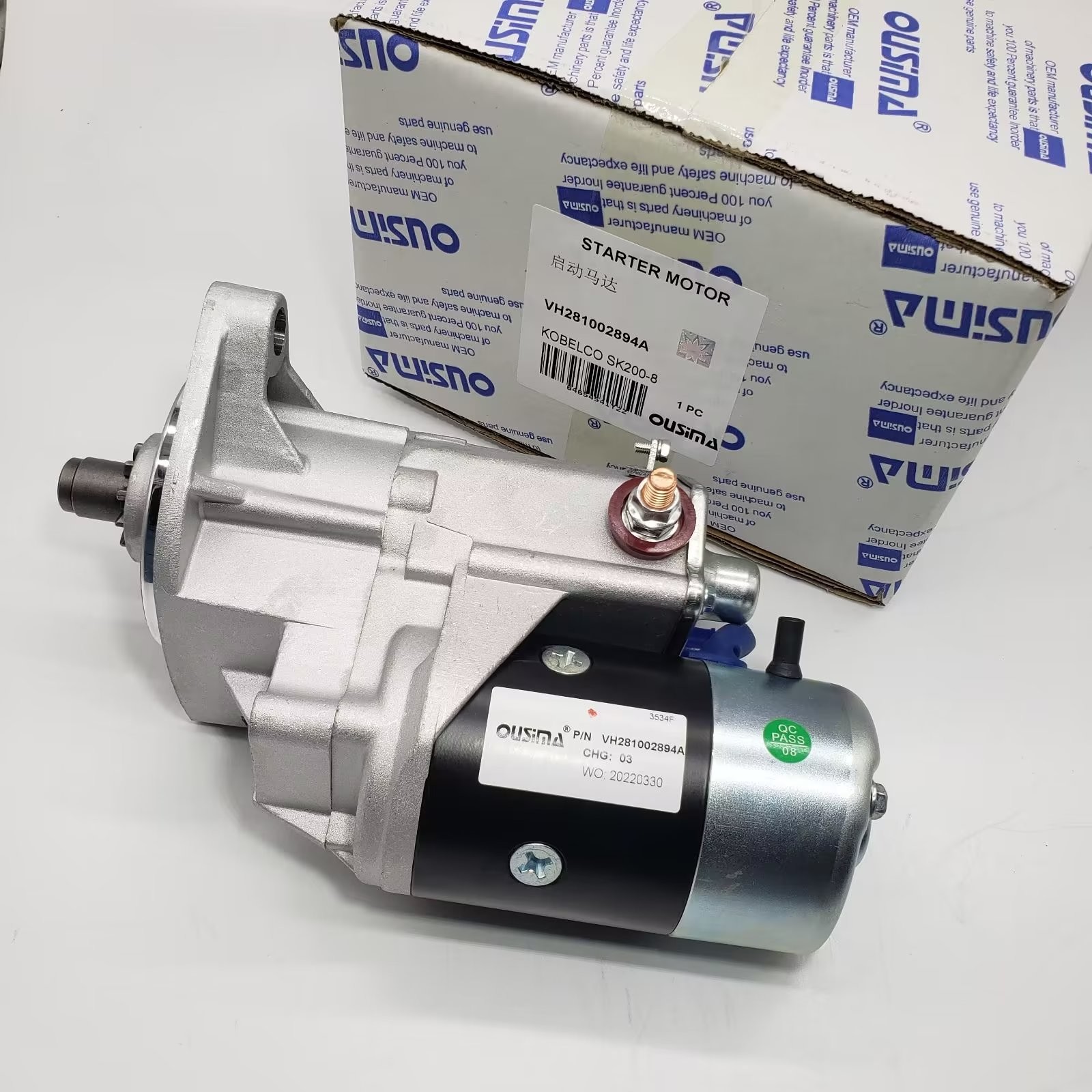 VH281002894A 281002894A Auto Starter Motor For Kobelco SK200-8