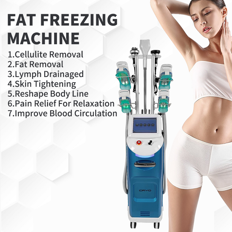 Skin Tightening Cryolipolysis Slimming Machine RF Vacuum 360 Fat Freezing Device
