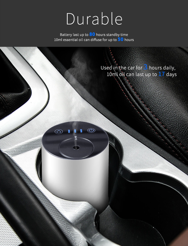 Essential Oil Diffuser Car 10ml Rechargeable Usb Aroma Diffuser