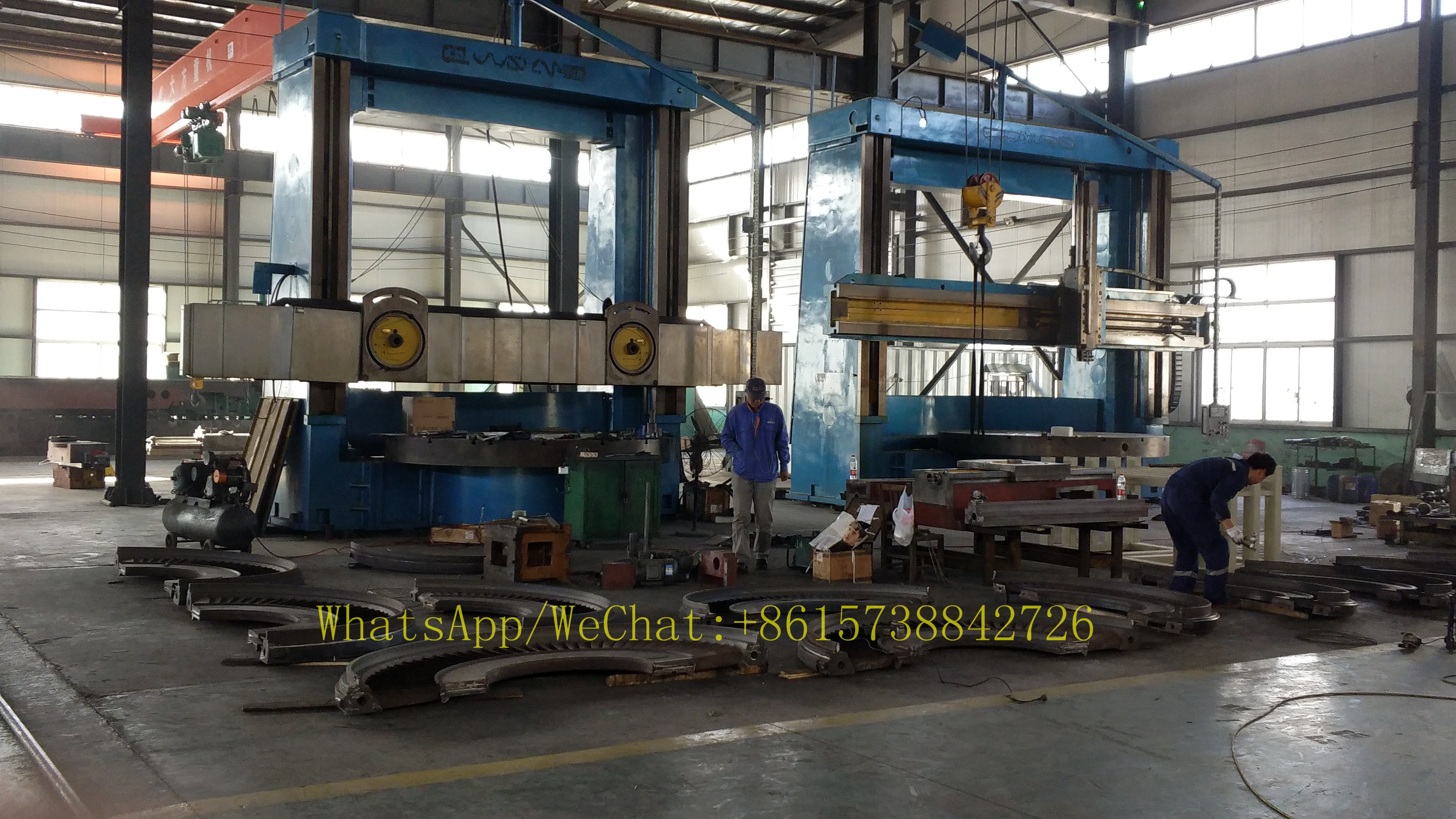 Double Column Vertical Turning Lathe Machine , Cnc Manual Vertical Lathe