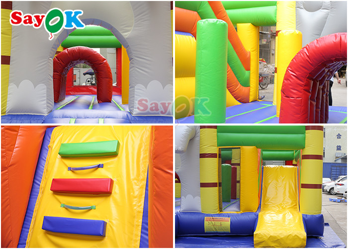 Cute Zoo Theme Inflatable Bouncing Castles Jumping House Inflable Bouncer Slide Games For Kids