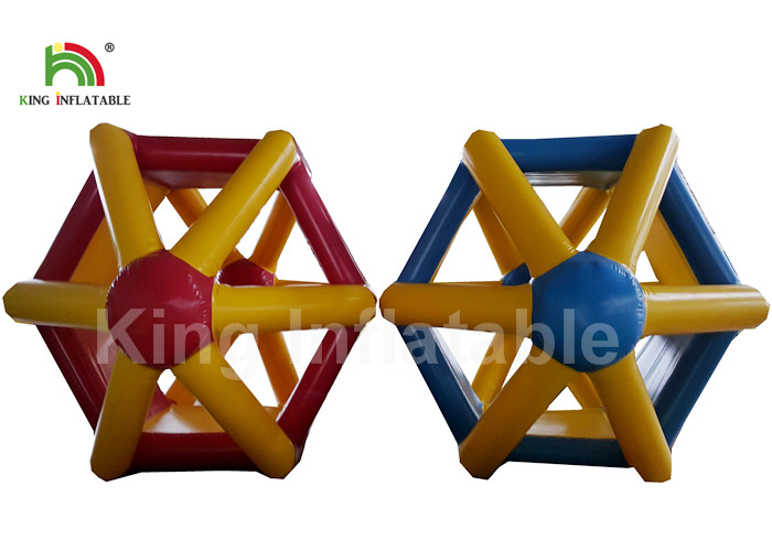 EN71 Combo Color Water Wheel Inflatable Water Roller For Water park