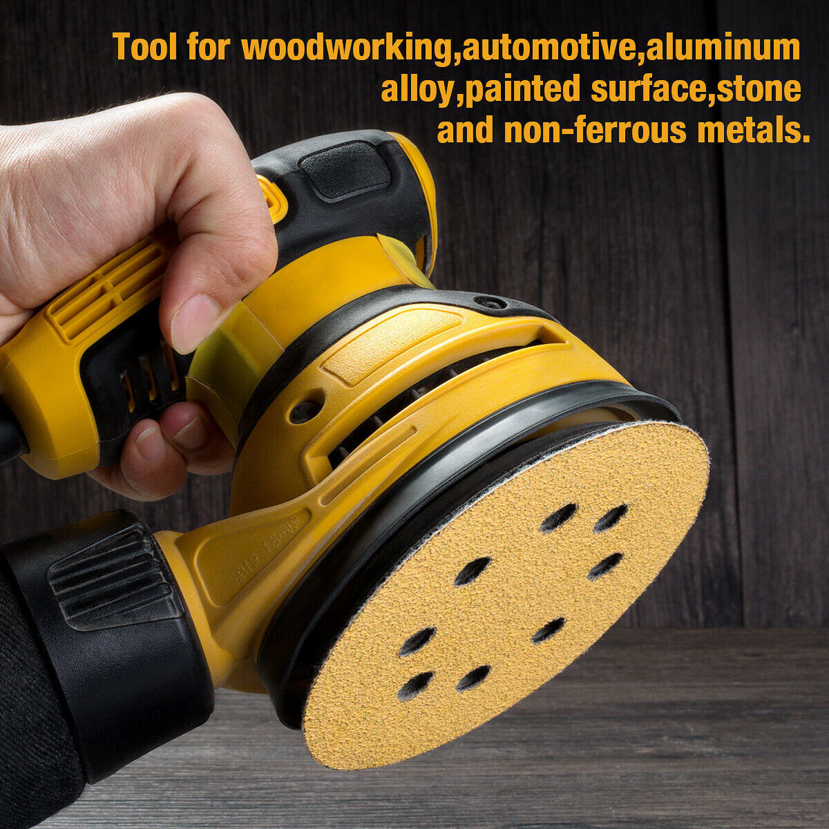 5inch 125mm Aluminum Oxide Abrasive Sanding Disc Golden Hook And Loop Disc