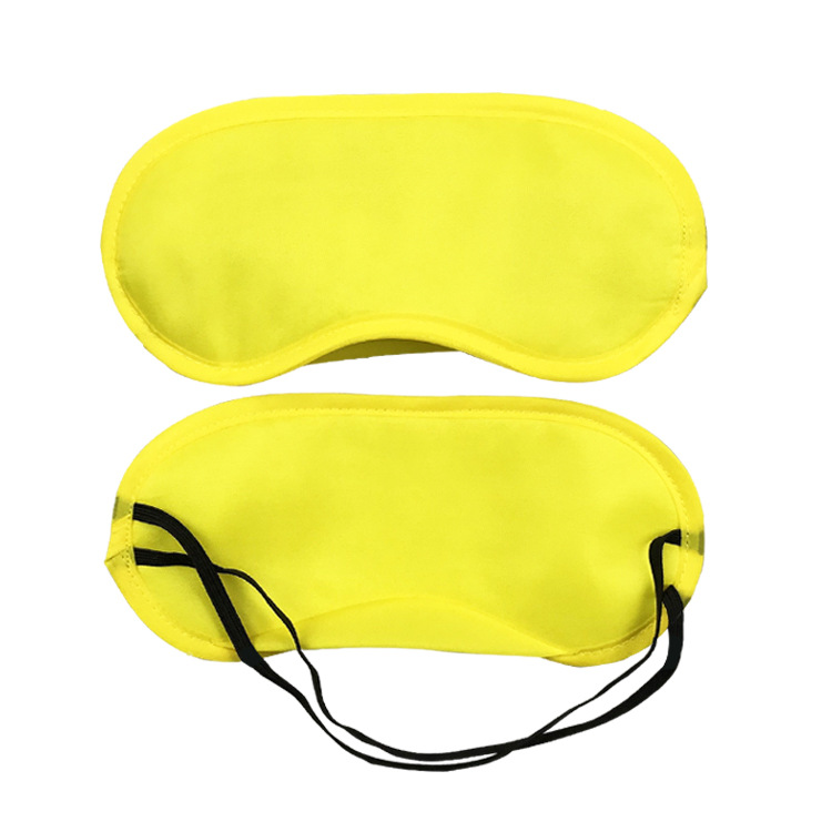 Polyester 3D Sleeping Eye Mask Silk Screen Imprint Blackout Eye Covers