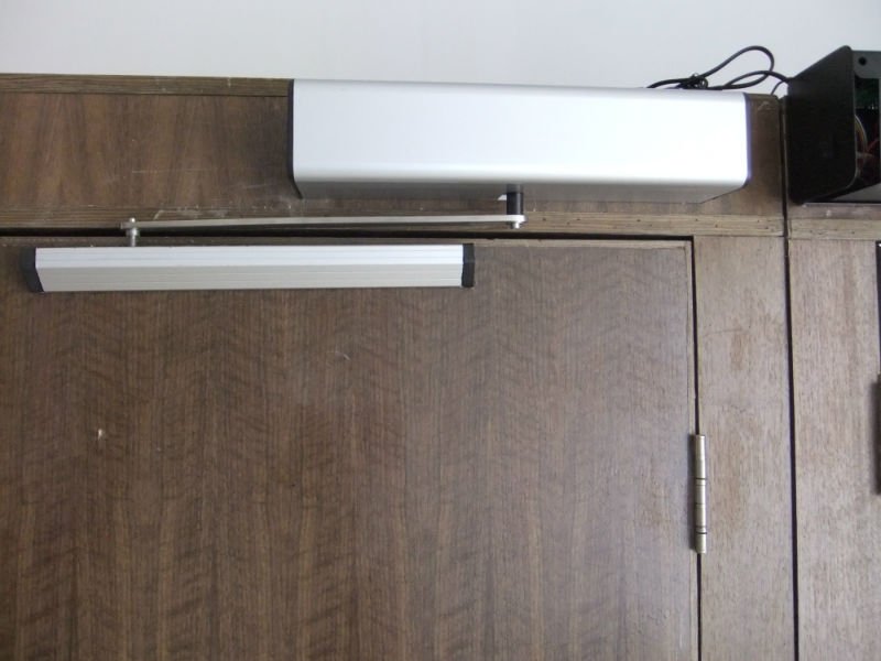 automatic glass swing door