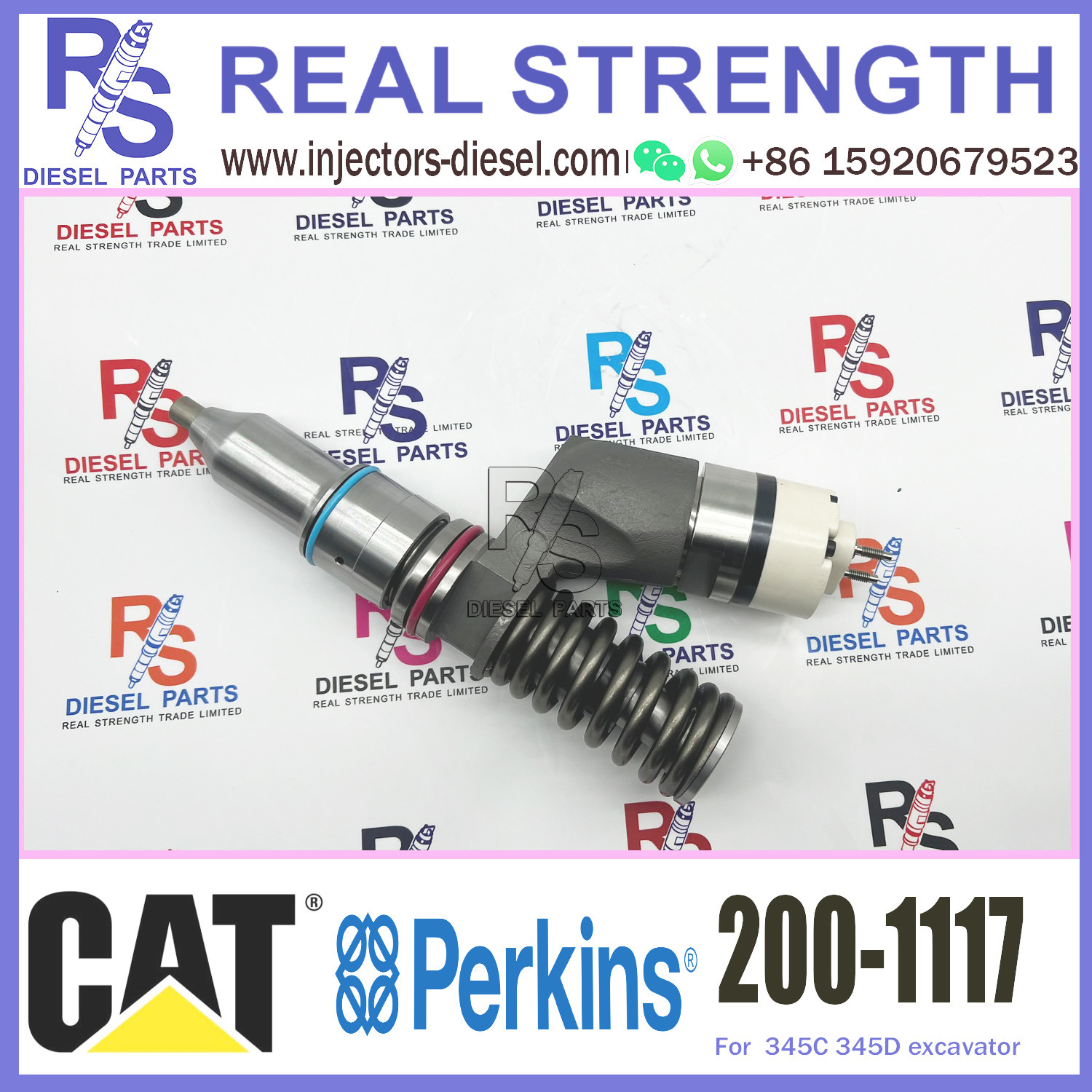 C15 Diesel Injector Assembly Injector 200-1117 253-0615 176-1144 191-3005 211-3028