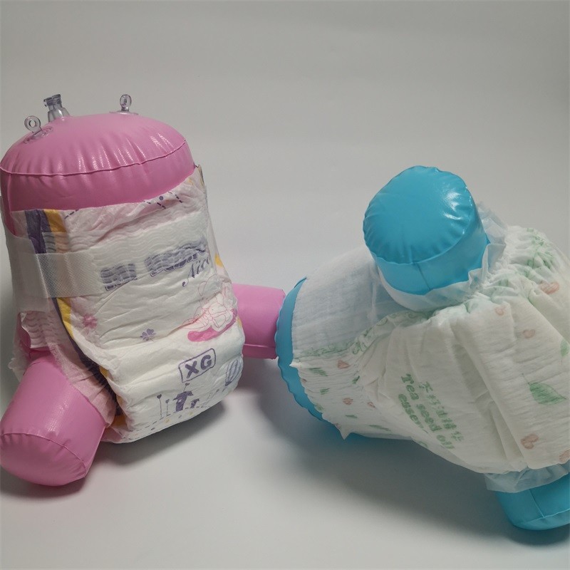 Printed Cotton Elastic Waist Nonwoven Soft Baby Diapers Disposable