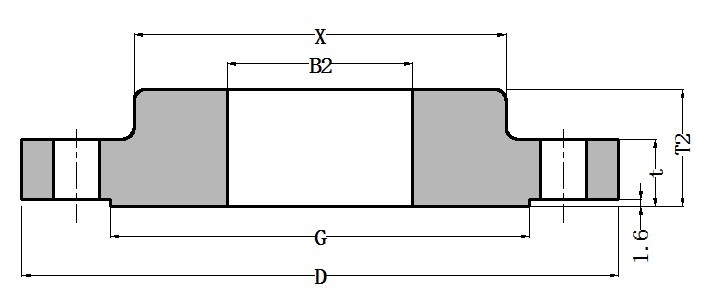 ASME B16.5 SO Flanges A105 / A694 F52 / F65 / Q235 Carbon Steel Forged Slip On Flange Class 150LB SORF 0
