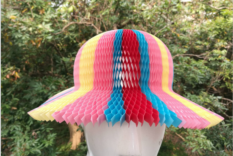 Casual fashion hats, travel and leisure style hats, casual paper hats, green hats，size 20.5cm * 1cm * 4.3cm; 18 colors