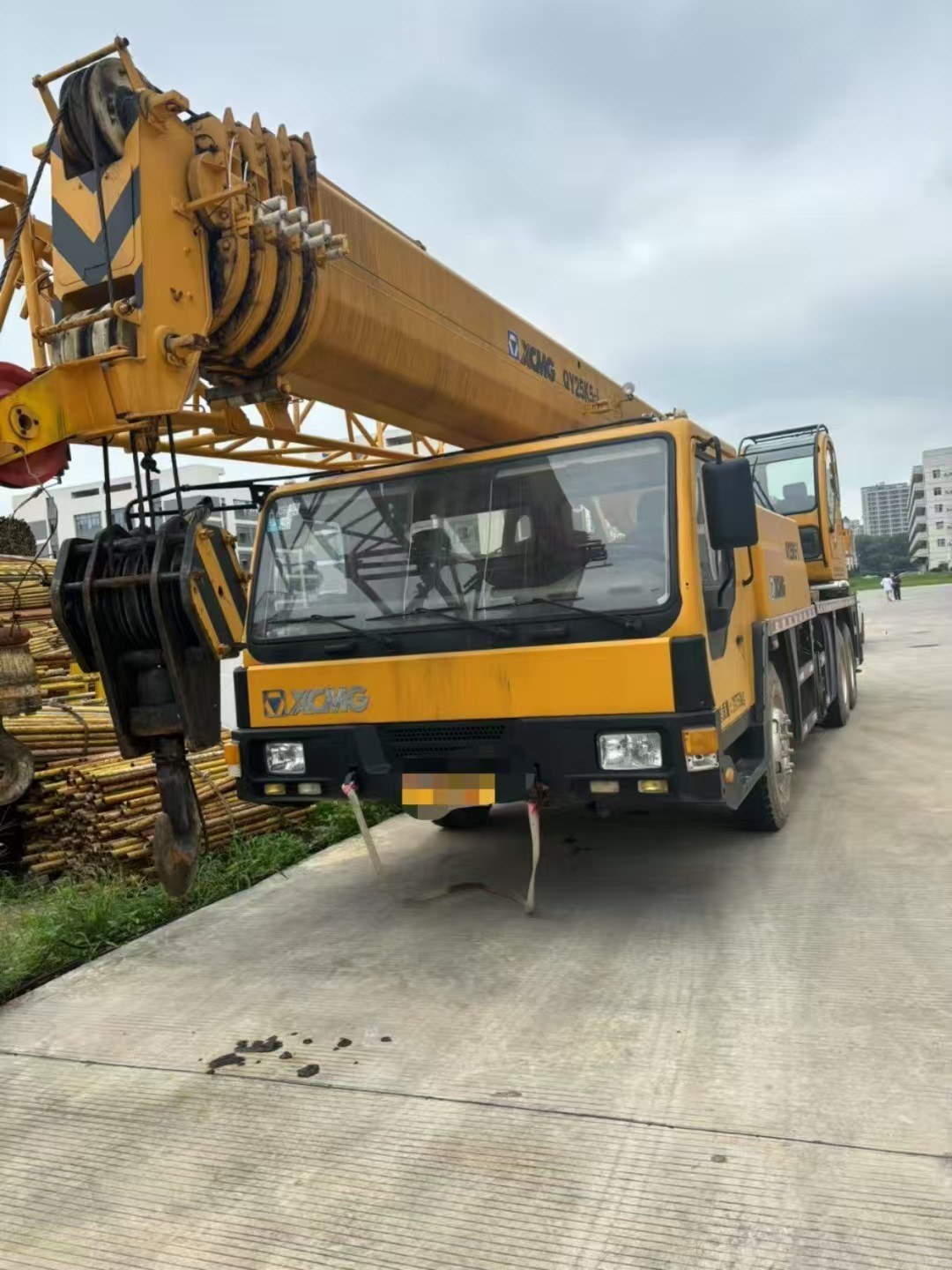 XCMG QY25K5-1 25Ton Used Mobile Truck Crane Maximum Lifting Height 39.5m