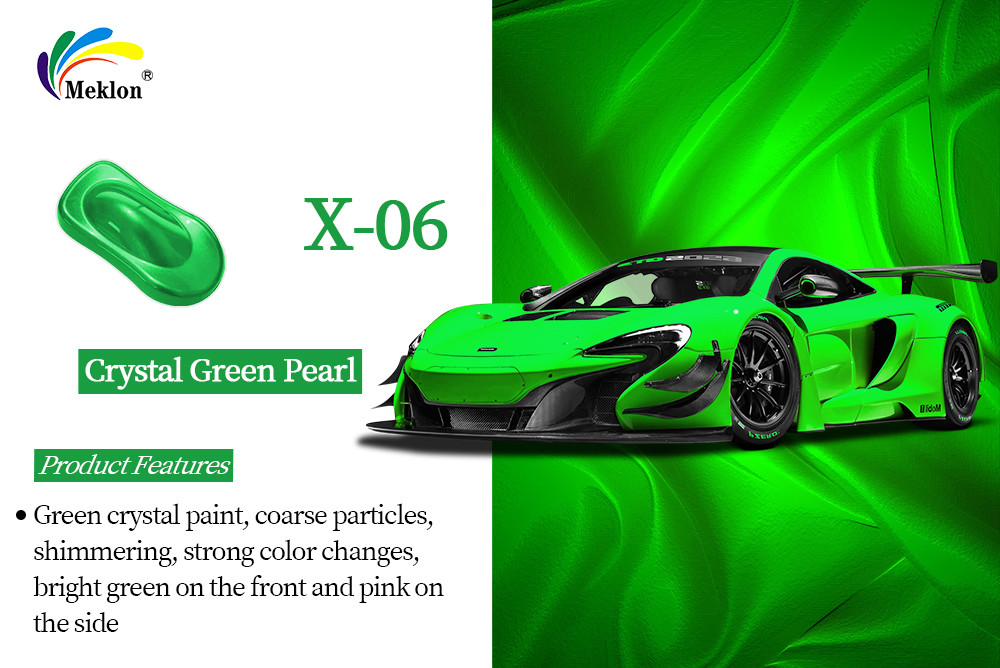 Crystal Green Car Pearl Paint Waterproof Scratch Resistant 0.95KG