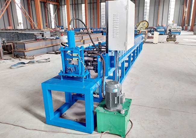12 Steps C Channel Roll Forming Machine Productivity 30-35M/Min With Punching Hole Machine