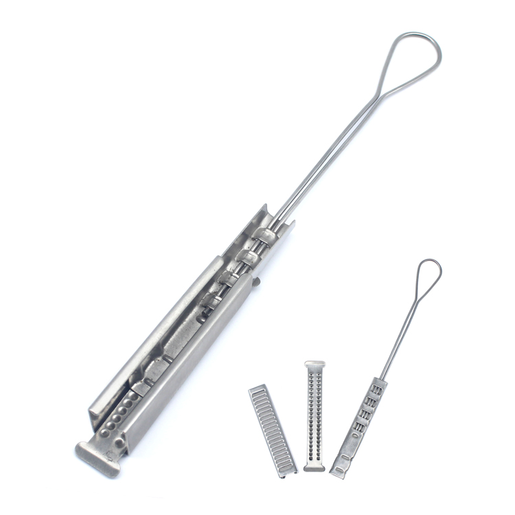 80g Metallic Shim Material Heavy Duty Usage Stainless Steel Telecom Drop Wire Clamp