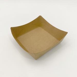 Buy cheap Disposable Kraft Paper Food Trays , French Fries Chicken Take Out Paper Serving Trays product