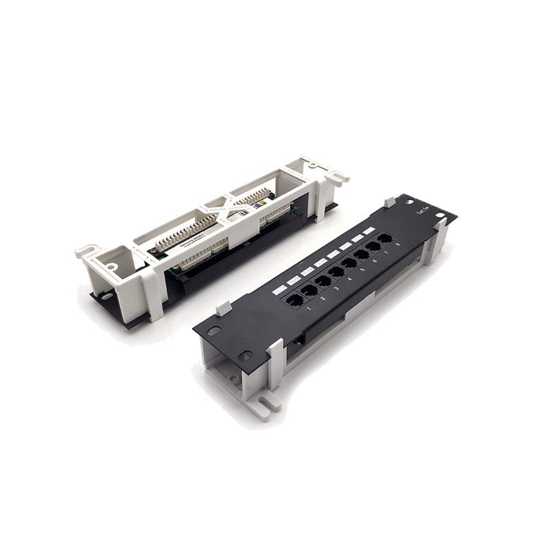 RoHS Certified 24 Port Ethernet Patch Panel with Cable Management