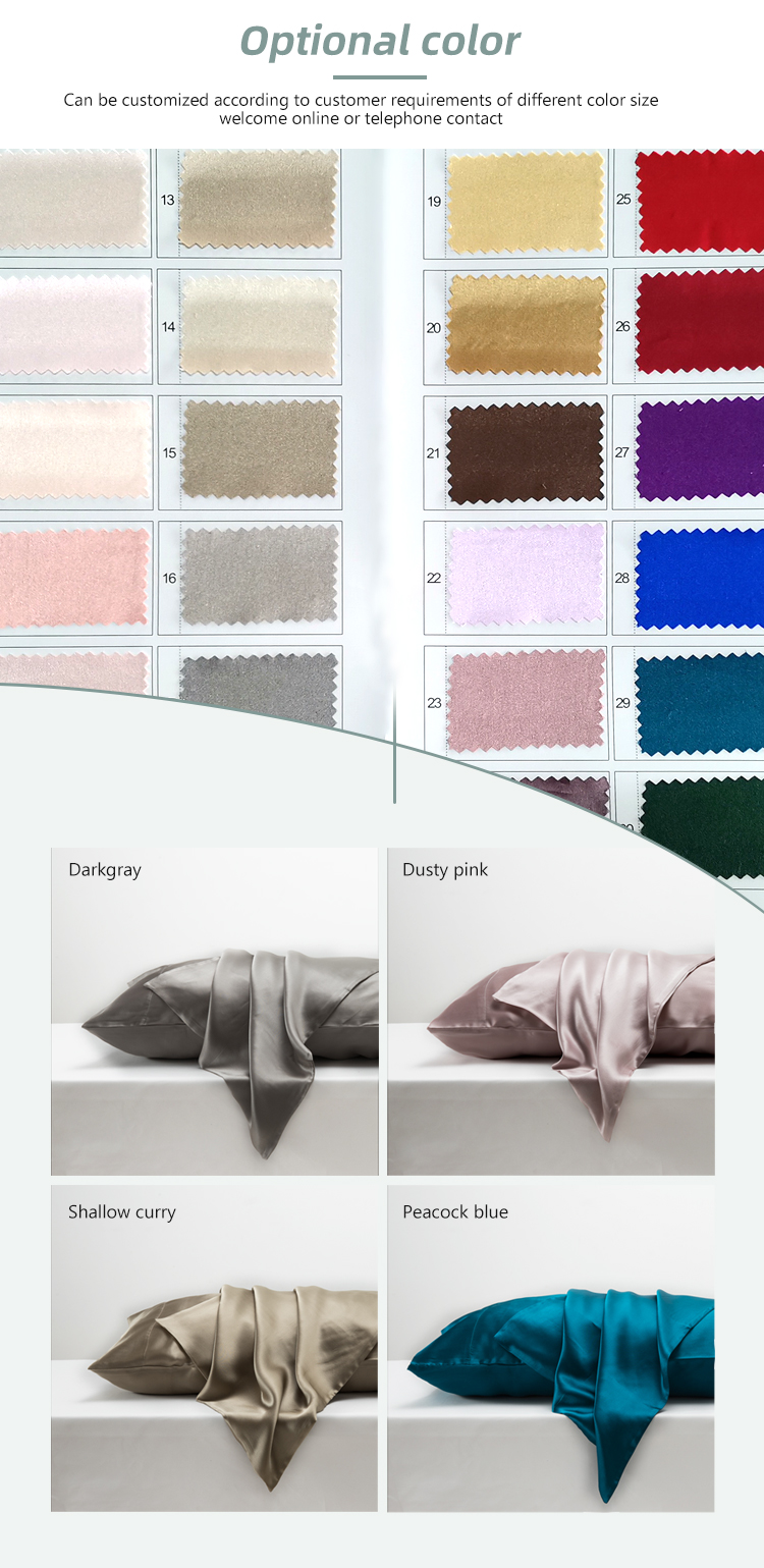Cool Customized 25mm Mulbery Silk Pillowcase Anti Acne Eco Free Shipping