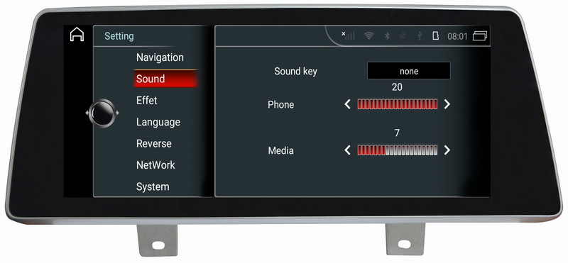 Ouchuangbo car mp3 player for 5er M5G30 G31 G38 F90 6er G32 EVO support BT MP3 mirror link android 8.0 OS 4+32