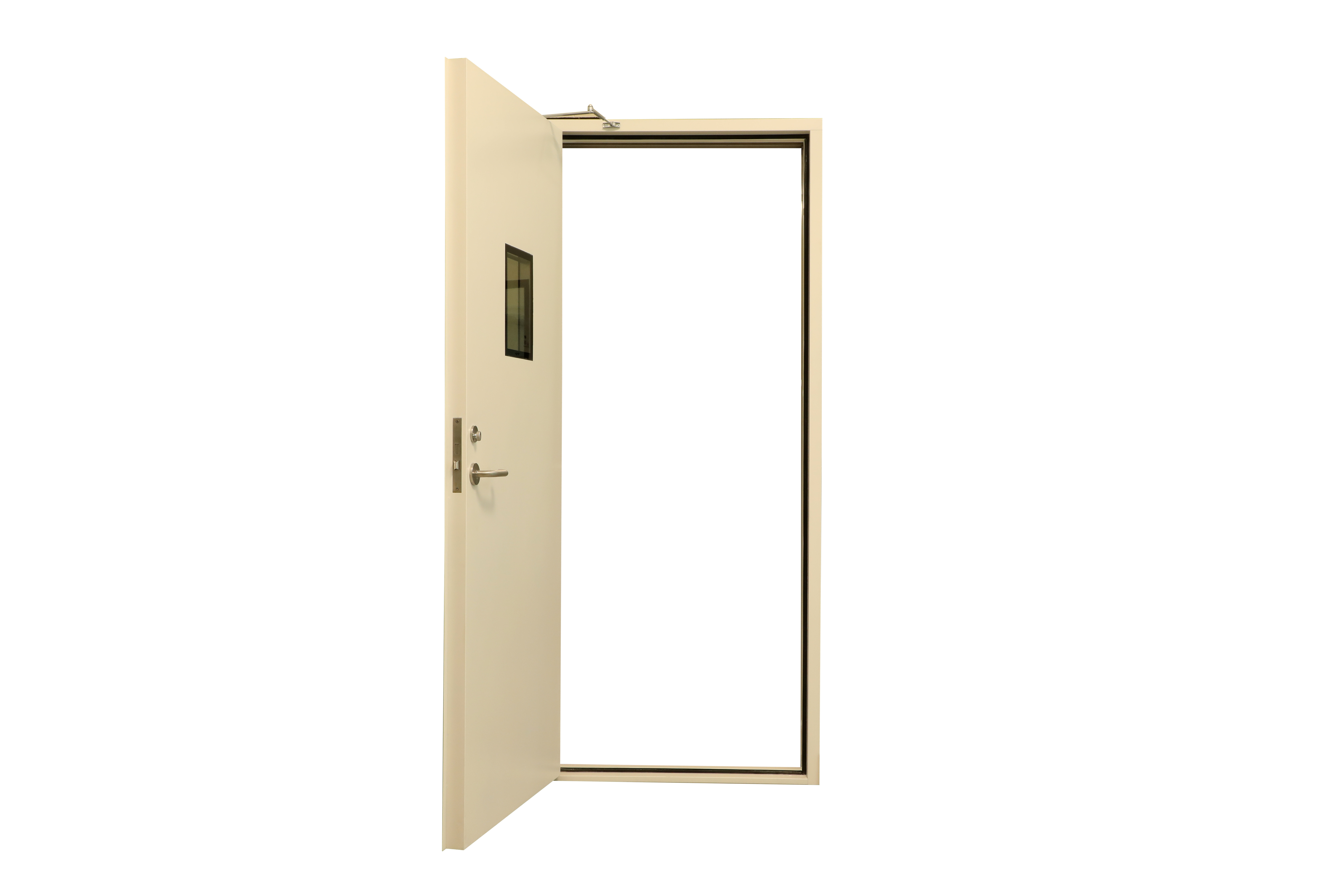Yellow Security 3 Hours Fire Rated Steel Doors For Hotel