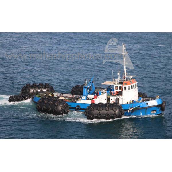 50KPA Size D2.5*L4 Marine Pneumatic Rubber Fender Inflatable Floating Boat