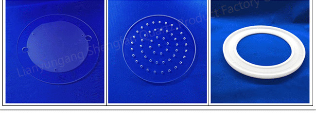 Strong Hardness High Melting Temperatures Optical Fused Quartz Glass Stable Physical And Chemical Properties