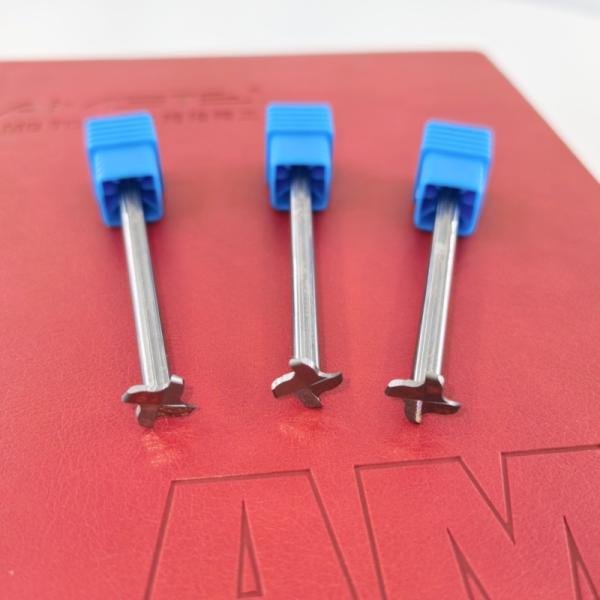 Small Customized Carbide Tool T Slot Milling Cutter , CNC T Slot Milling Tools 4 Flutes