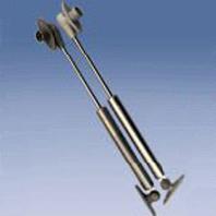 Black zinc plated stainless steel Gas Lift Struts with plastic ball sockted end fitting