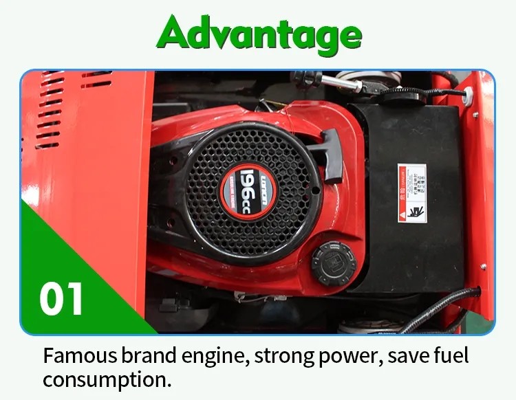 Upgraded Version Farm Lawn Mower 130kg Hand Free Crawler Walking
