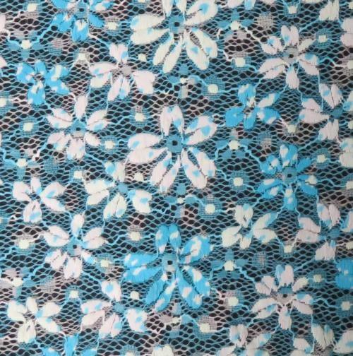 Quality spandex & polyester Digital Printed Fabric , Print Stripe Lace Normal Dyeing for sale