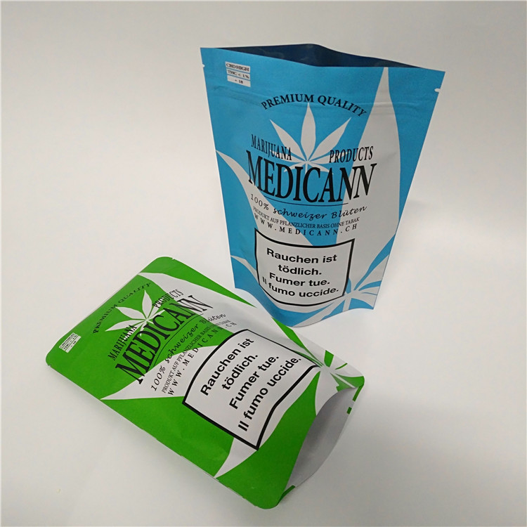 Custom Resealable Childproof Mylar Digital Printed Stand Up Pouches With Zipper