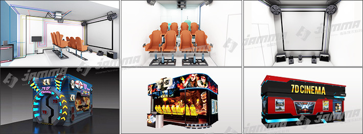 Indoor 7D Cinema Simulator Theater Equipment Special Effects Motion Chairs