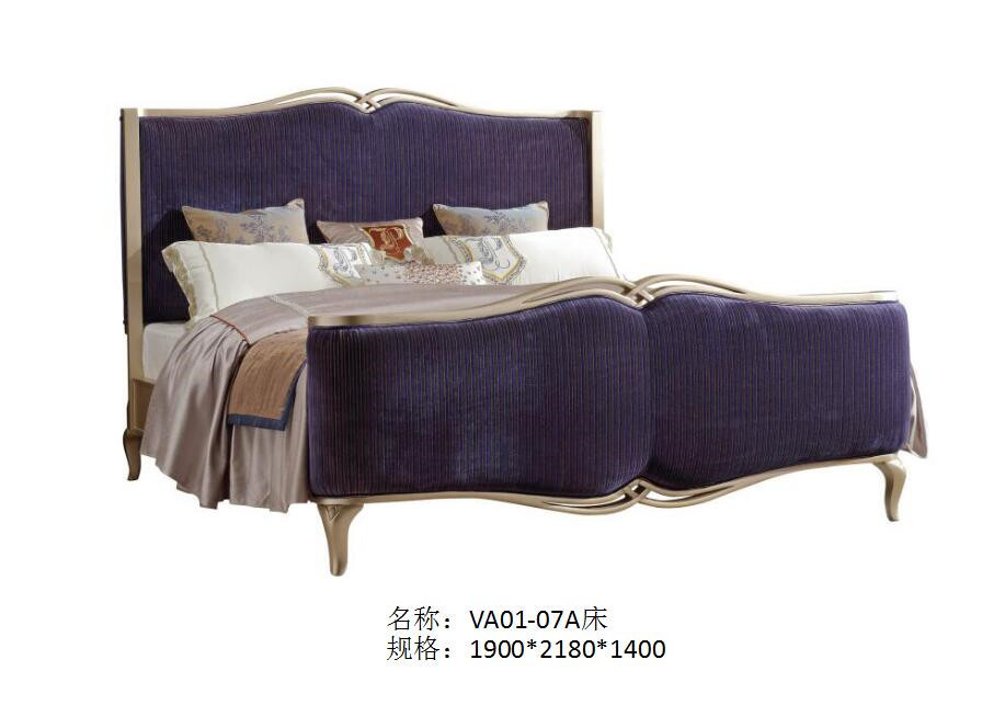 Luxury house of Villa Bedroom furniture Dresser with Mirror stand in Beech wood carving