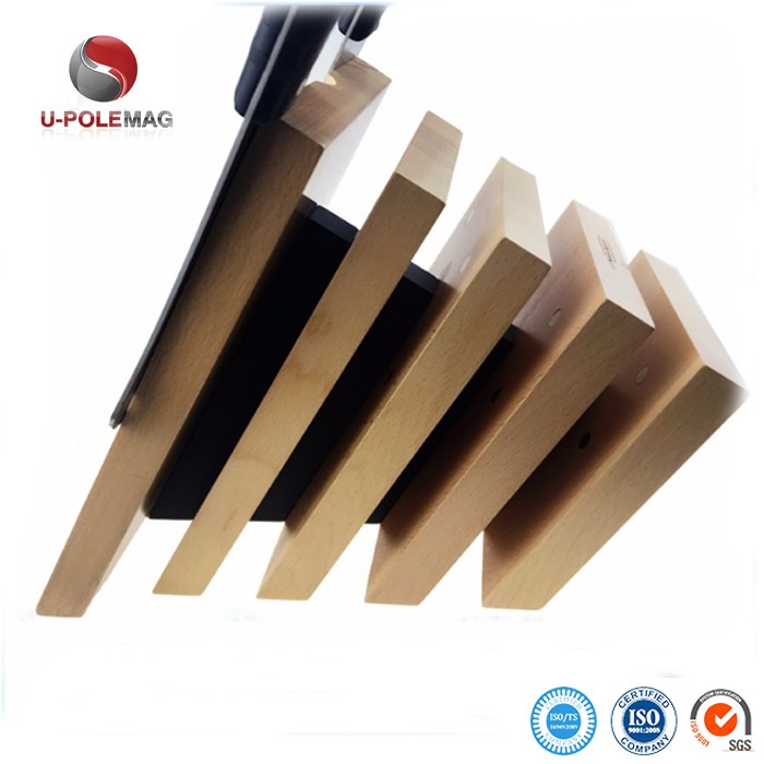 Customized Logo Sustainable Wood Kitchen Magnetic Knife Block Holder for Sustainable