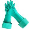 Buy cheap Green Chemical Nitrile Glove 18 Inches 22mil Unflocked Industrial Nitrile Glove from wholesalers