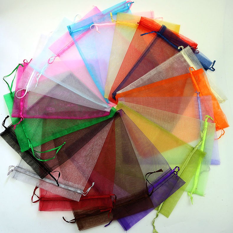 factory price beautiful cheap gift organza drawstring bag gift pouch Jeweller bag