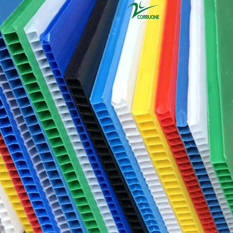 4mm 4x8 Coroplast Sheet 48x96in PP Hollow Construction Board