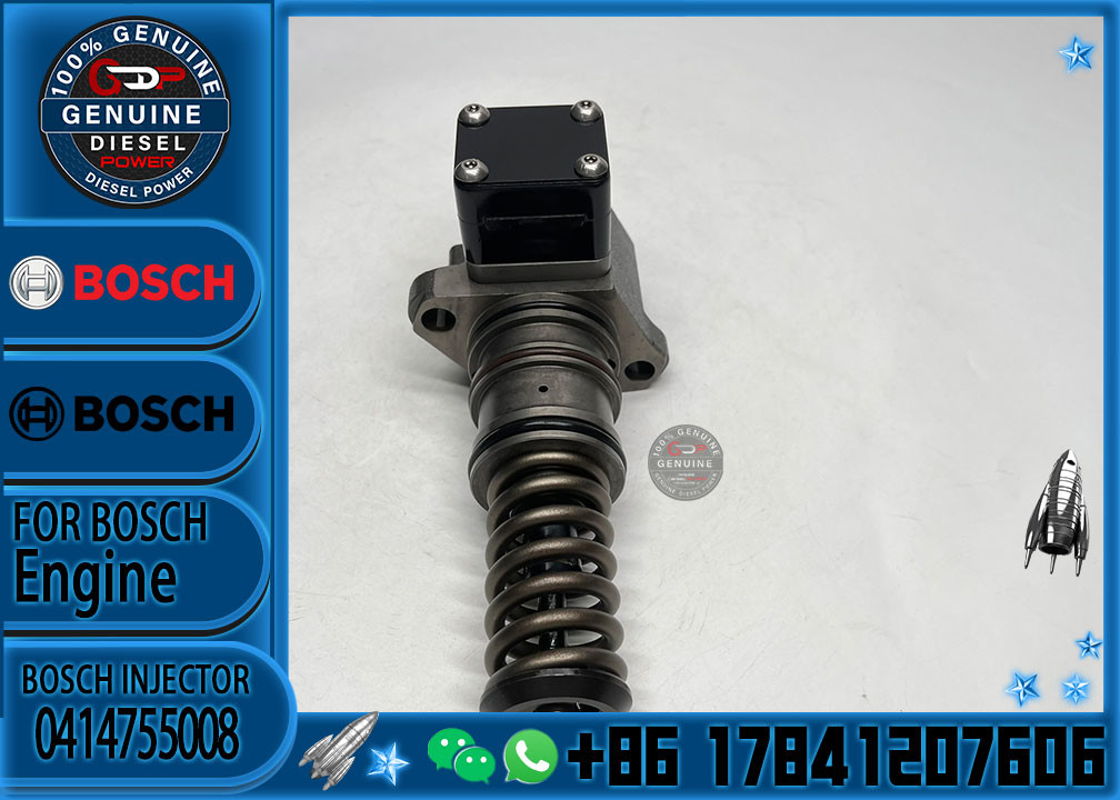 Common Rail Fuel Injector 0414755008 for DAF CF 9.2d 12.9d Engine PE XE-C Euro Engine