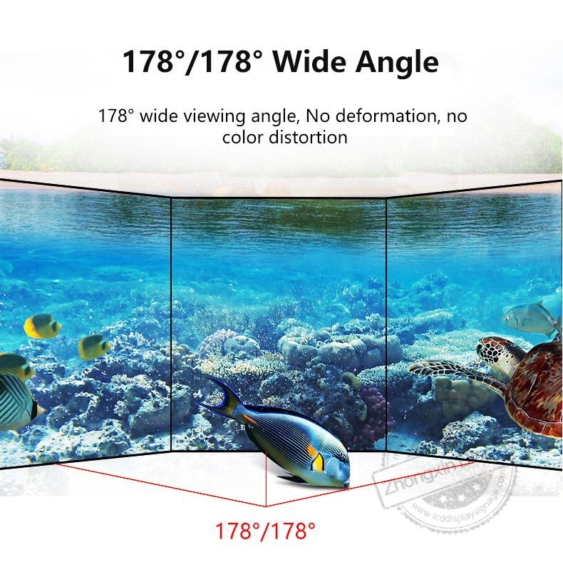 3*3 Multi Screen DID LCD Video Wall 55" 4k 1.7mm bezel LED TV Display For Media EDA/CAD Models
