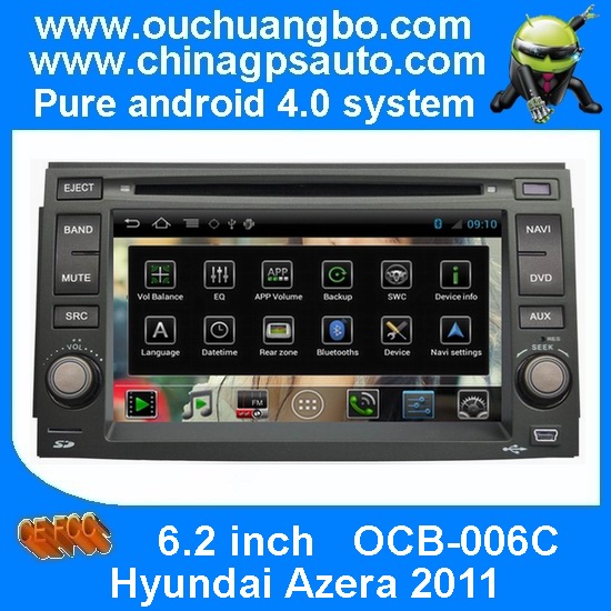 Ouchuangbo Car GPS DVD iPod BT Navi Multimedia for Hyundai Azera 2011 S150 Android 4.0 System OCB-006C