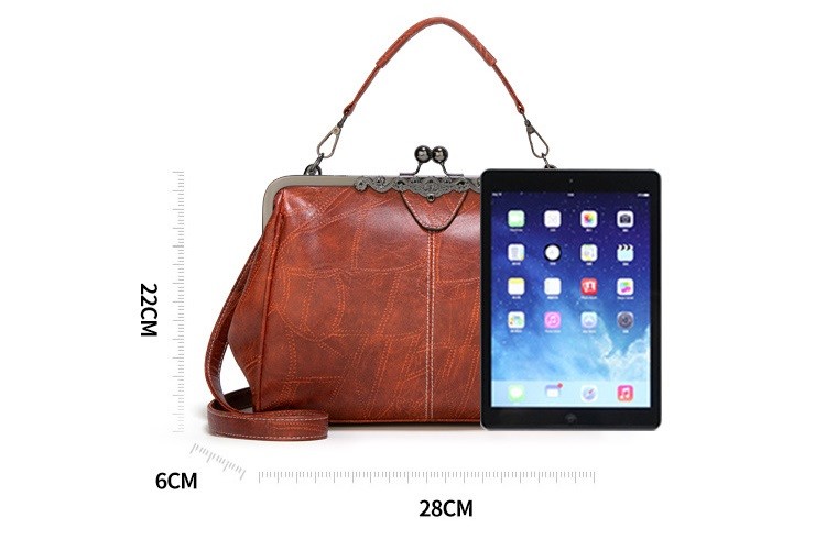 Shoulder Bag New Fashion Retro Handbag PU Leather Messenger Bag For Women