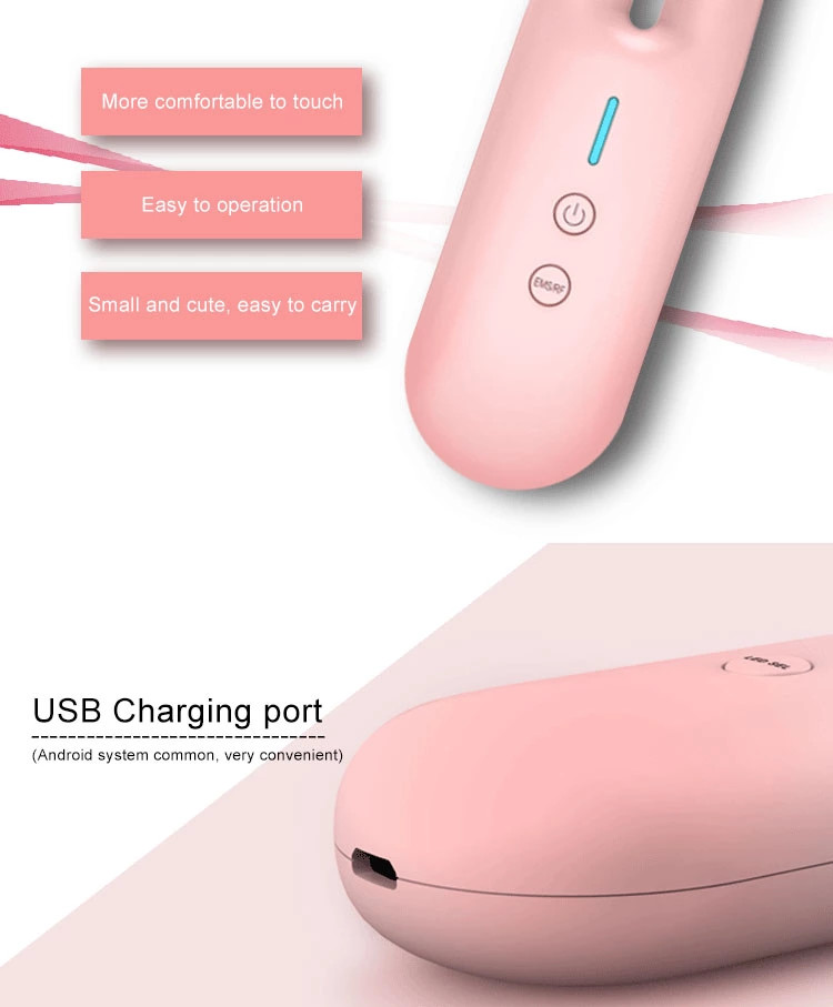 CE White Pink Microcurrent 3.5W RF EMS Beauty Instrument