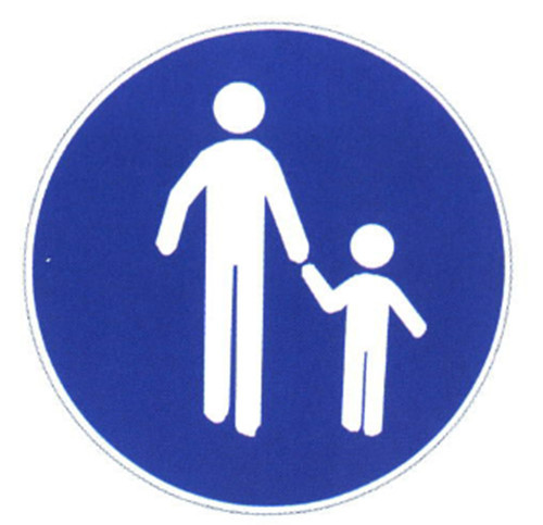 Customized Crosswalk Sign Board Reflective Film and Stainless steel Traffic Sign Sheet