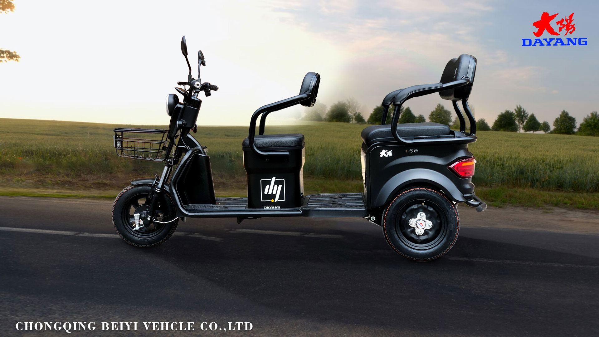 Electric Cargo Tricycle With Loading Capacity Of 500KG And Drum Brake
