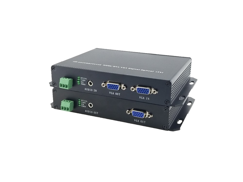 1080P/60HZ VAG video to fiber converter,4 Chs VGA+4 Chs Forward Audio+4 Chs RS232