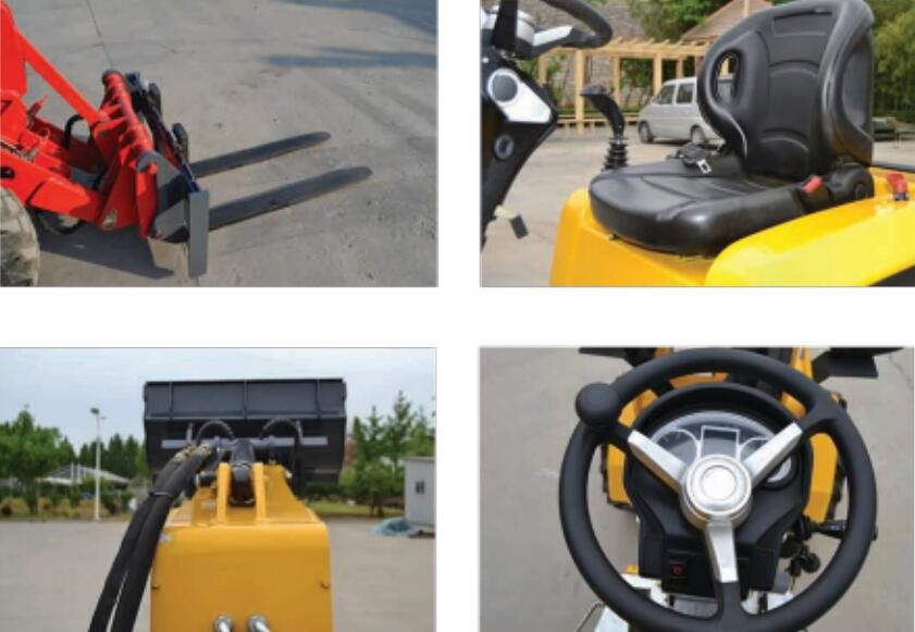 18.2KW Small Hydraulic Wheel Loader KUBATA Engine Mini Compact Wheel Loader HT180