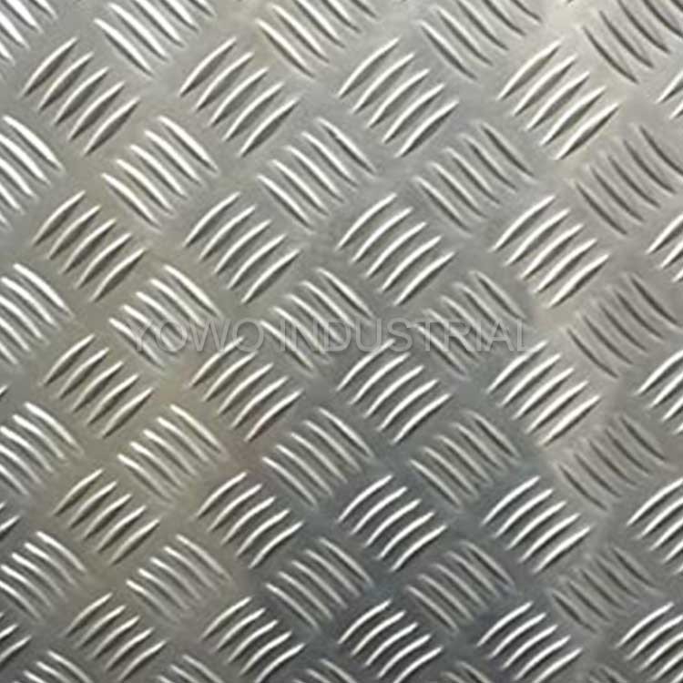1060 Alloy 5.0mm Checker Aluminum Embossed Plate