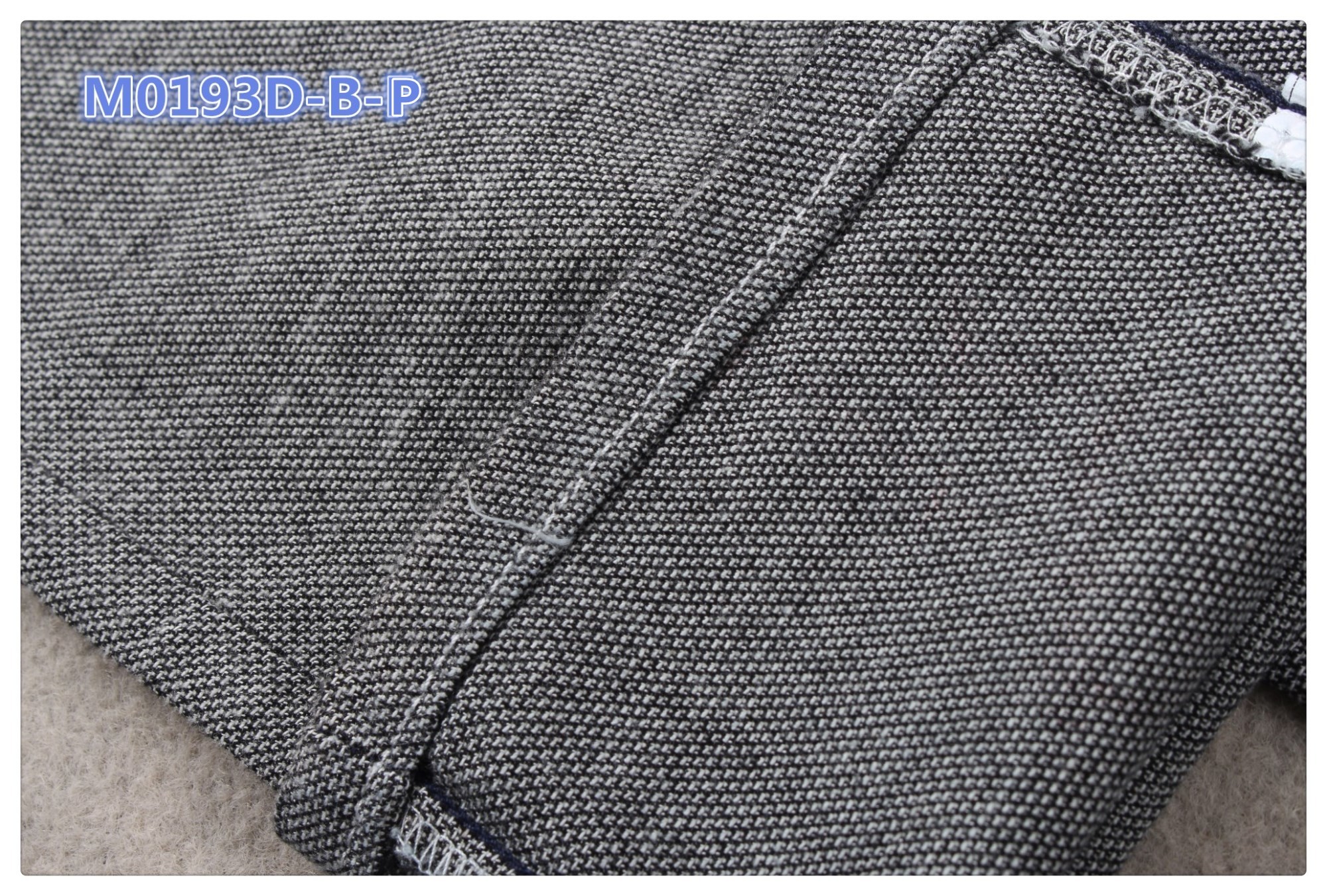254gsm Fleeced Broken Twill Denim Fabric