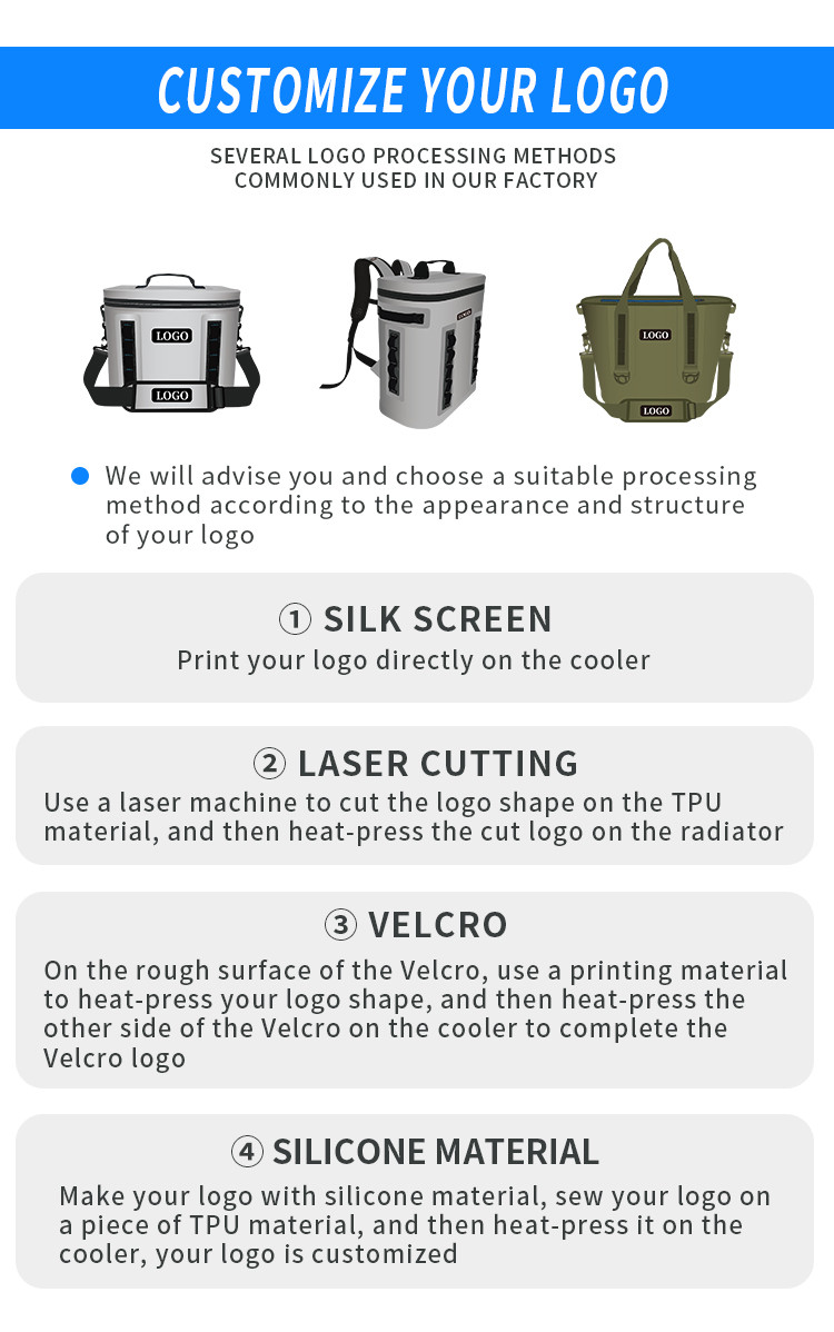 Waterproof Backpack Soft Coolers Light Gray 20L Capacity TPU Material