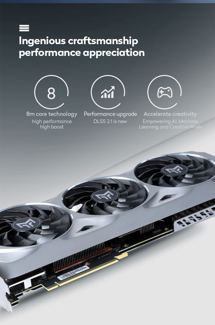 Professional Gaming Graphics Card RTX 3060 Ti Metal Master OC 8GB GDDR6 N Card
