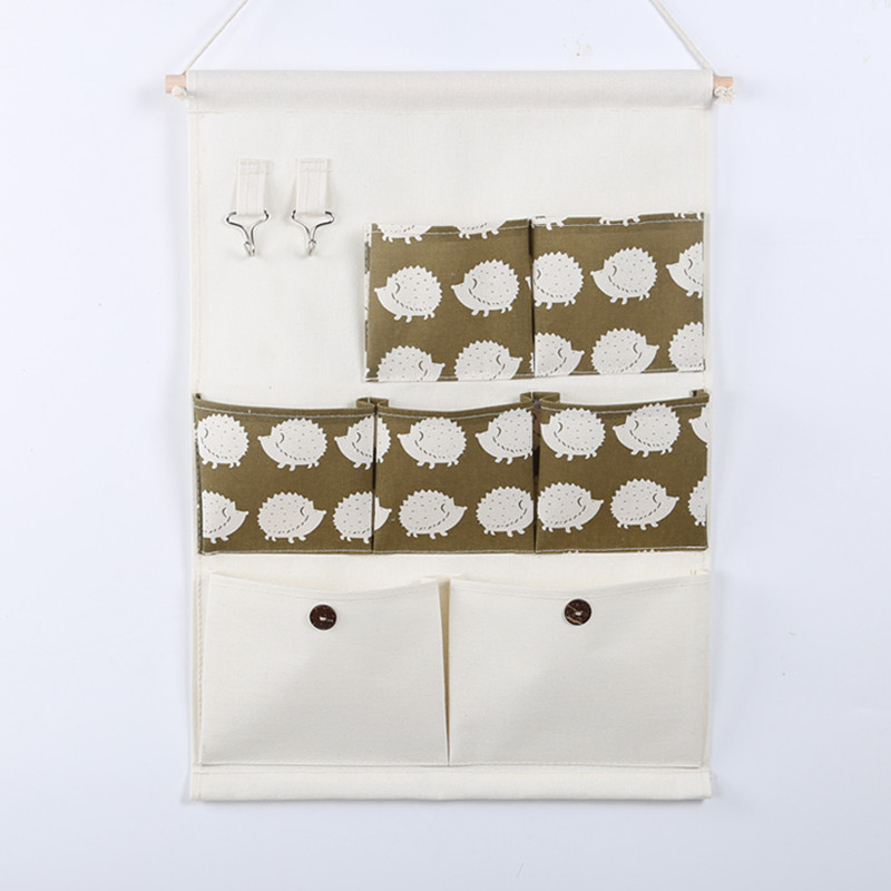 hanging storage bag pockets organizer door wall chest holder customized hedgehog whale Sea lion