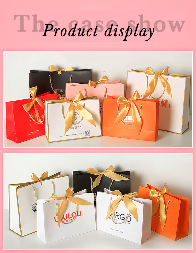 Custom Logo Cardboard Gift Packaging Box With Ribbon For Cloth Pack / Cosmetic